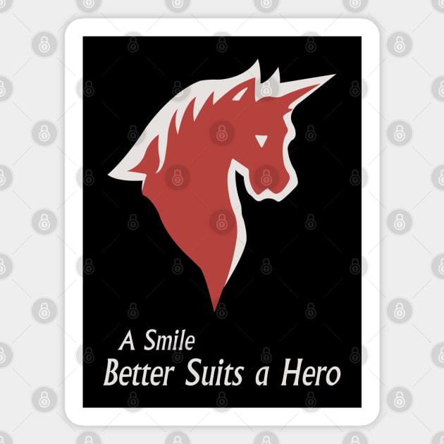 A Smile Better Suits a Hero Magnet by Rikudou